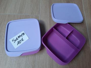 Tupperware, 2 boterhamdozen beschikbaar voor biedingen