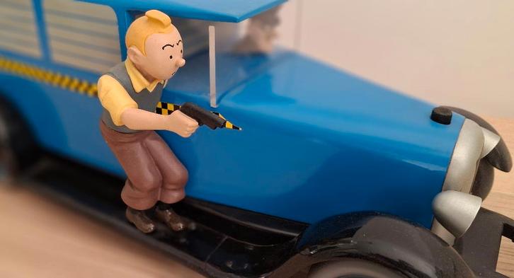 TINTIN HERGE AROUTCHEFF le taxi americain, Collections, Personnages de BD, Utilisé, Statue ou Figurine, Tintin, Enlèvement