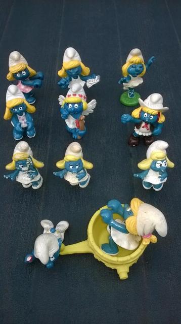 12 bespeelde Smurf Smurfinnen beschikbaar voor biedingen