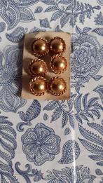 6 boutons vintage rond metal cuivre demi boule, Hobby & Loisirs créatifs, Couture & Fournitures, Comme neuf, Bouton ou Boutons
