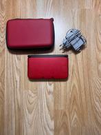 Console 3ds xl rouge avec chargeur et housse de transport, Enlèvement, Comme neuf, Rouge, 3DS