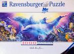 Panorama puzzel met dolfijnen (Ravensburger 1000 st), Hobby & Loisirs créatifs, Comme neuf, Enlèvement ou Envoi