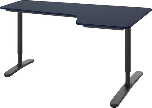 IKEA hoekbureau - BEKANT, Huis en Inrichting, Bureaus, Zo goed als nieuw, Bureau, In hoogte verstelbaar, Ophalen