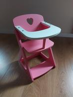 Houten poppen eetstoel, Kinderen en Baby's, Ophalen, Zo goed als nieuw
