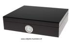 HUMIDOR BOOKWILL BLACK 230 x 219 x 59 mm -25 sigaren     h34, Verzenden, Nieuw, Tabaksdoos of Verpakking