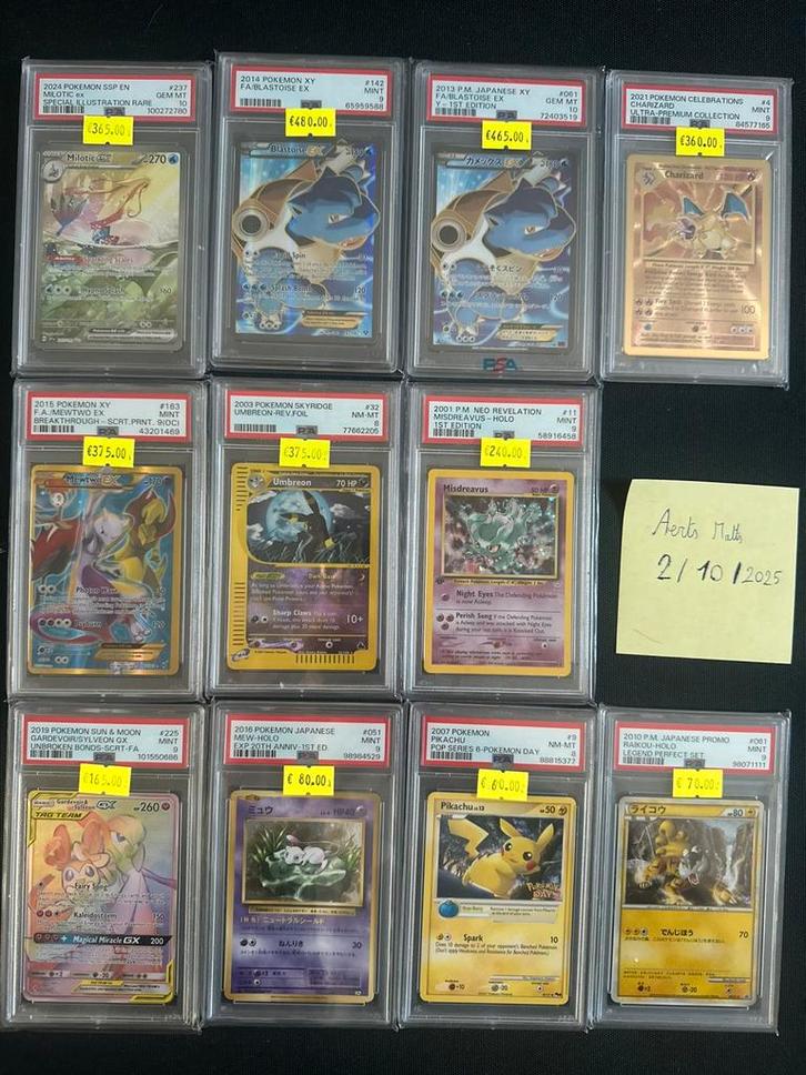 Pokemon psa slabs, Hobby en Vrije tijd, Verzamelkaartspellen | Pokémon, Zo goed als nieuw, Ophalen of Verzenden