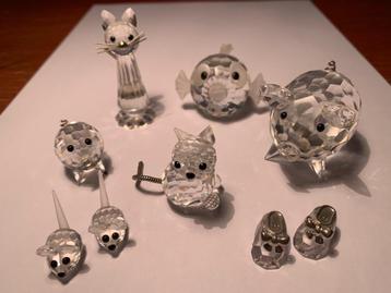 Swarovski dieren 9 stuks beschikbaar voor biedingen
