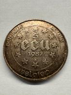 Belgische 5 ECU zilveren herdenkingsmunt 1987 – Boudewijn, Enlèvement ou Envoi, Belgique, Argent