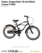 Volare Jongensfiets 18 Inch Black Cruiser., Fietsen en Brommers, Ophalen, Zo goed als nieuw