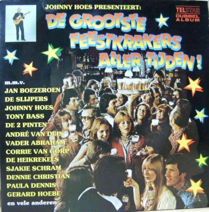 Dubbel LP -De grootste feestkrakers aller tijden, CD & DVD, Vinyles | Néerlandophone, Comme neuf, Chanson réaliste ou Smartlap