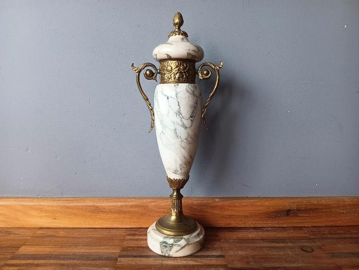 Oude marmeren cassolette, Antiquités & Art, Curiosités & Brocante, Enlèvement ou Envoi