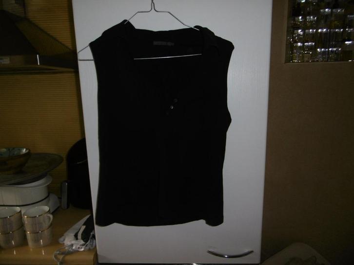 kledij dames bloesje "xandres" L , zwart, zonder mouwen, Kleding | Dames, Blouses en Tunieken, Zo goed als nieuw, Maat 42/44 (L)