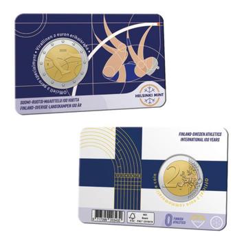 Finland 2025 - 2 euro in coincard - 100 jaar Atletiek beschikbaar voor biedingen