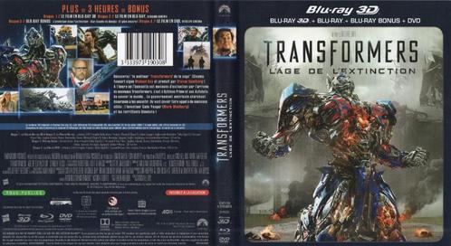 transformers age de l’extinction (b-r3D+b-r+b-r bonus) neuf, CD & DVD, Blu-ray, Comme neuf, Action, 3D, Enlèvement ou Envoi