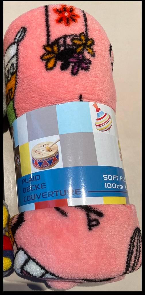 🍄 NIEUWE plaid, soft Fleece , zeer zacht,  Cadeautip, Kinderen en Baby's, Dekens, Slaapzakjes en Inbakerproducten, Nieuw, Deken