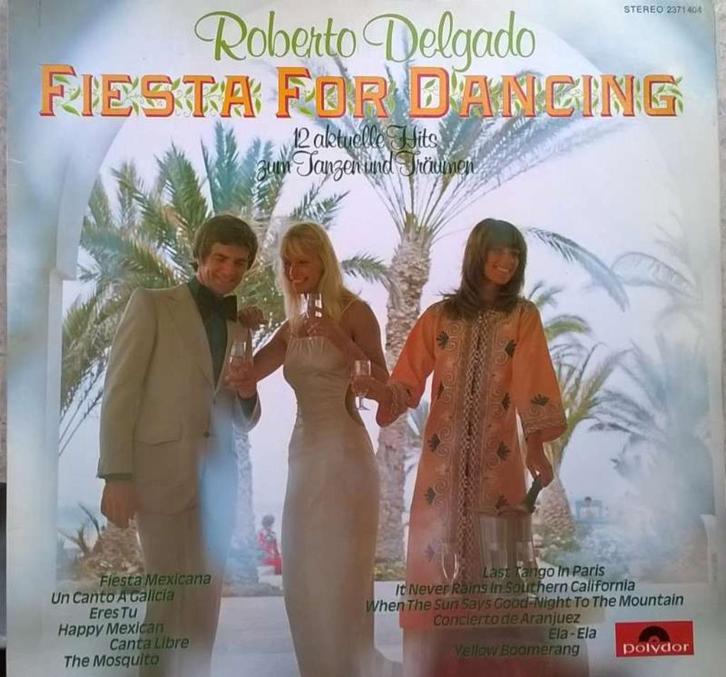 LP Roberto Delgado - Fiesta for Dancing, Cd's en Dvd's, Vinyl | Latin en Salsa, Zo goed als nieuw, 12 inch, Ophalen of Verzenden