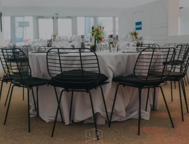 60x Draadstoelen metaal 3 kleuren lot partij horeca bar tuin, Tuin en Terras, Partytenten, Ophalen