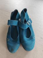 Hush Puppies suède ballerina’s dames, Ophalen, Blauw, Ballerina's, Gedragen