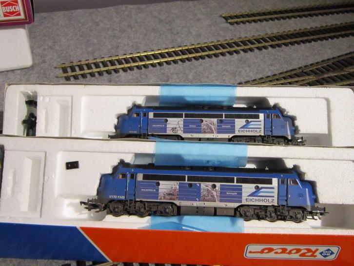 Roco dubbeltractie V170 1149/1155 Duitse Nohabs DC analoog, Hobby & Loisirs créatifs, Trains miniatures | HO, Comme neuf, Locomotive