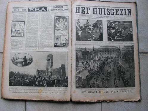 Oude kranten “Het Huisgezin” gebundeld 02-05 tot 26-12  1926, Antiek en Kunst, Antiek | Boeken en Manuscripten, Ophalen of Verzenden