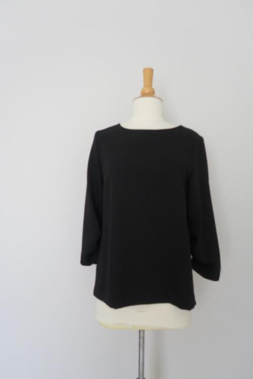 Zwarte blouse met splitdetail- Xandres - M 34, Vêtements | Femmes, Blouses & Tuniques, Neuf, Taille 34 (XS) ou plus petite, Noir
