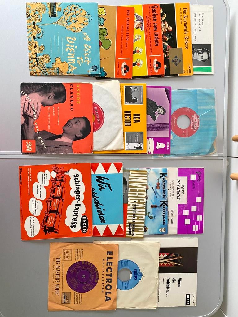 🍄 18 oude vinyl platen 45 toeren , Singles Klassieke muziek, Cd's en Dvd's, Vinyl | Klassiek, Ophalen of Verzenden