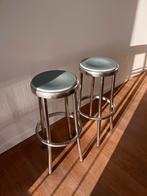 Vintage Italiaanse design barkruk, Ophalen, Met voetsteun, 60 tot 90 cm, Zo goed als nieuw