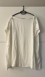 Witte T-shirt met sierknoopjes, Vêtements | Femmes, Grandes tailles, Enlèvement ou Envoi, Chemise ou Top, Porté, Blanc