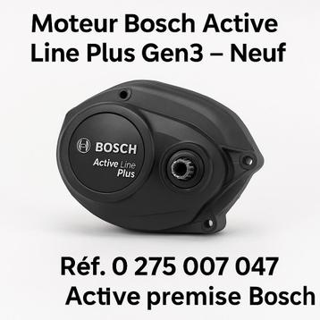 Moteur Bosch Gen3 Active Line Plus  BDU350  Neuf 0275007047, Enlèvement ou Envoi, Neuf, VTT, Cadre