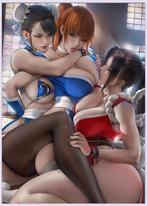 sexy waifu Mai Shiranui Chun Li Anime Hentai Grote Poster, Verzenden, Nieuw