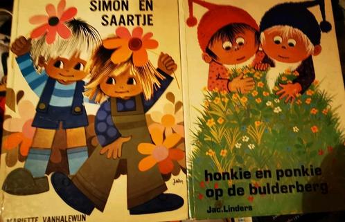Vintage 1973 Simon en Saartje & Honky en ponky voorleesboek, Boeken, Kinderboeken | Baby's en Peuters, Zo goed als nieuw, Ophalen of Verzenden