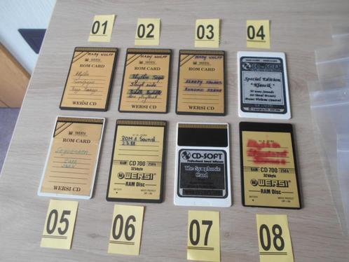 wersi memory cards - 8 stuks - uitkiezen - zie 9 foto's, Muziek en Instrumenten, Orgels, Zo goed als nieuw, Orgel, Ophalen of Verzenden