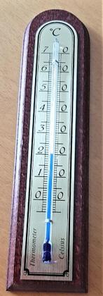Te koop: Mooie  retro houten thermometer