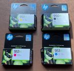 950XL & 951XL : 4 originele HP inkt cartouches (nieuw), Computers en Software, Printerbenodigdheden, Ophalen of Verzenden, Nieuw