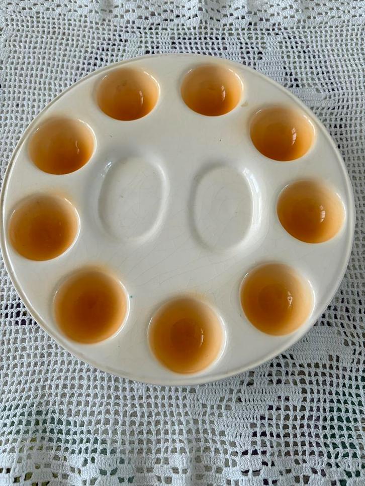 Vintage eierschaal van keramiek, Antiek en Kunst, Antiek | Keramiek en Aardewerk, Ophalen of Verzenden