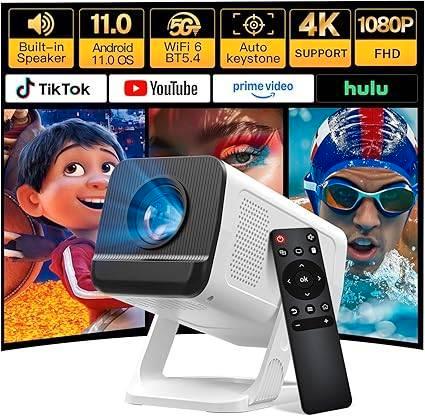 Projector met Android TV | GRATIS LEVERING, Hobby en Vrije tijd, Overige Hobby en Vrije tijd, Nieuw, Verzenden