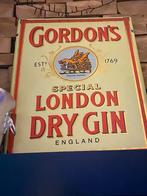 Emaille plaat Gordon’s London Dry Gin, Verzamelen, Ophalen of Verzenden, Gebruikt, Overige merken