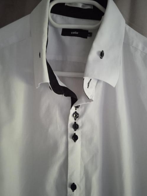 Mooi wit overhemd, Kleding | Heren, Overhemden, Zo goed als nieuw, Halswijdte 43/44 (XL), Wit, Verzenden