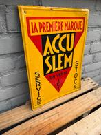 Accu Slem oud reclamebord, Verzamelen, Merken en Reclamevoorwerpen, Ophalen of Verzenden, Gebruikt, Reclamebord