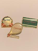 Lot van 3 retro Pins van Roland Garros, Verzamelen, Speldjes, Pins en Buttons, Ophalen of Verzenden, Zo goed als nieuw