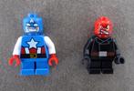 Lot 2 LEGO Marvel: Captain America(sh250)et Red Skull(sh251), Lego, Enlèvement ou Envoi