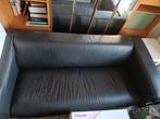 Canapé Ikea Klippan - Cuir noir, 75 à 100 cm, Comme neuf, Enlèvement, 150 à 200 cm