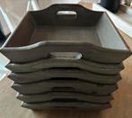Dienbladen  hout 6 stuks 25 x 24, Ophalen, Hout