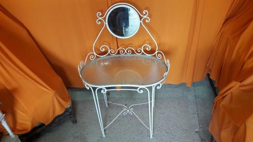 smeedijzeren kaptafeldecoratie weefgetouwmeubilair cottage, Antiek en Kunst, Curiosa en Brocante, Ophalen of Verzenden