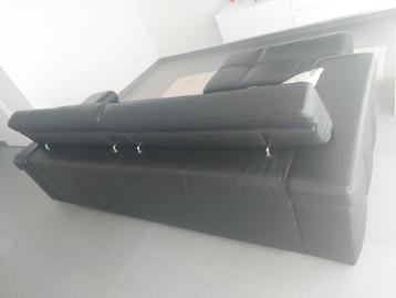 Zetel met poef, Huis en Inrichting, Ophalen, Kunststof, Gebruikt, 100 tot 125 cm