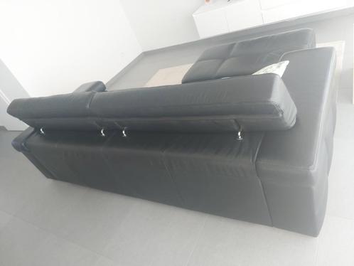 Zetel met poef, Huis en Inrichting, Zetels | Zetels, Gebruikt, Rechte bank, Driepersoons, 200 tot 250 cm, 100 tot 125 cm, Kunststof