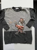 A. Alexander XL grijze lamswollen trui met print, Ophalen of Verzenden, Zo goed als nieuw