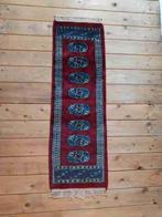 Perzisch tapijt lopertje bordeaux blauw crème 100/33, Ophalen of Verzenden