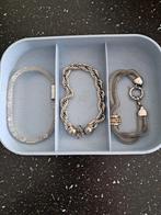 Armbandjes Fantasie 3 stuks (NL+31), Ophalen, Overige materialen, Gebruikt, Zilver