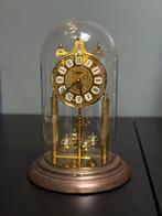 Vintage Haller Quartz Klok Analoog Goudkleurig, Ophalen, Gebruikt, Analoog, Staande klok